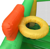 Image of Inflatable Playtime 4-In-1 Bounce House with Basketball Rim, Soccer Arena, Volleyball Net, and Slide