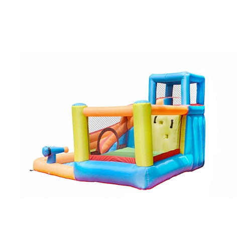 Aleko Outdoor Inflatable Bounce House with Water Sprayer and Splash Pool - Multi Color