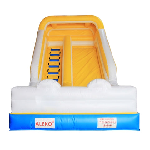 Bounce House with Blower - Blue, Yellow and White by Aleko  front