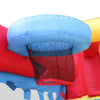 Image of Commercial Grade Inflatable Fun Slide Bounce House with Ball Pit by Aleko basket ball hoop