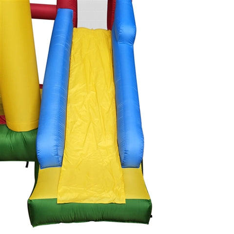 Commercial Grade Inflatable Fun Slide Bounce House with Ball Pit by Aleko slide