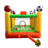 Image of Inflatable Playtime 4-In-1 Bounce House with Basketball Rim, Soccer Arena, Volleyball Net, and Slide