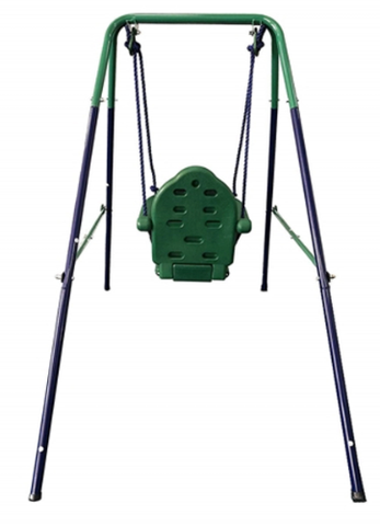 Portable Folding Toddler Baby Swing Chair - Blue/Green