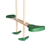 Image of Outdoor Sturdy Child Swing Set with 2 Swings, Trapeze, Glider, and Slide
