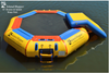 Image of 10' Bounce N Splash Padded Water Bouncer With Slide Attachment