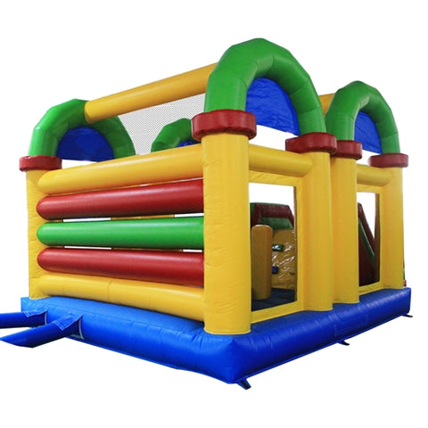 Aleko Commercial Grade Open Roof Inflatable Bounce House with Slide