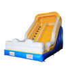 Image of Bounce House with Blower - Blue, Yellow and White by Aleko  side view