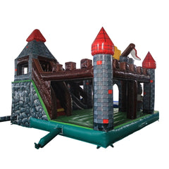 Aleko Commercial Grade Outdoor Inflatable Medieval Castle Bounce House with Blower
