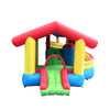 Image of Aleko Inflatable Playtime Bounce House with Double Slide and Removable Shaded Canopy