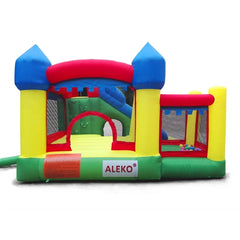 Commercial Grade Inflatable Fun Slide Bounce House with Ball Pit by Aleko