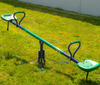Image of Outdoor Sturdy Child 360-Degree Spinning Seesaw Play Set - Green