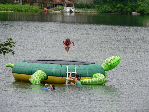 Island Hopper 15′ Turtle Jump Water Trampoline